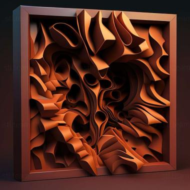 3D model abstract painting (STL)